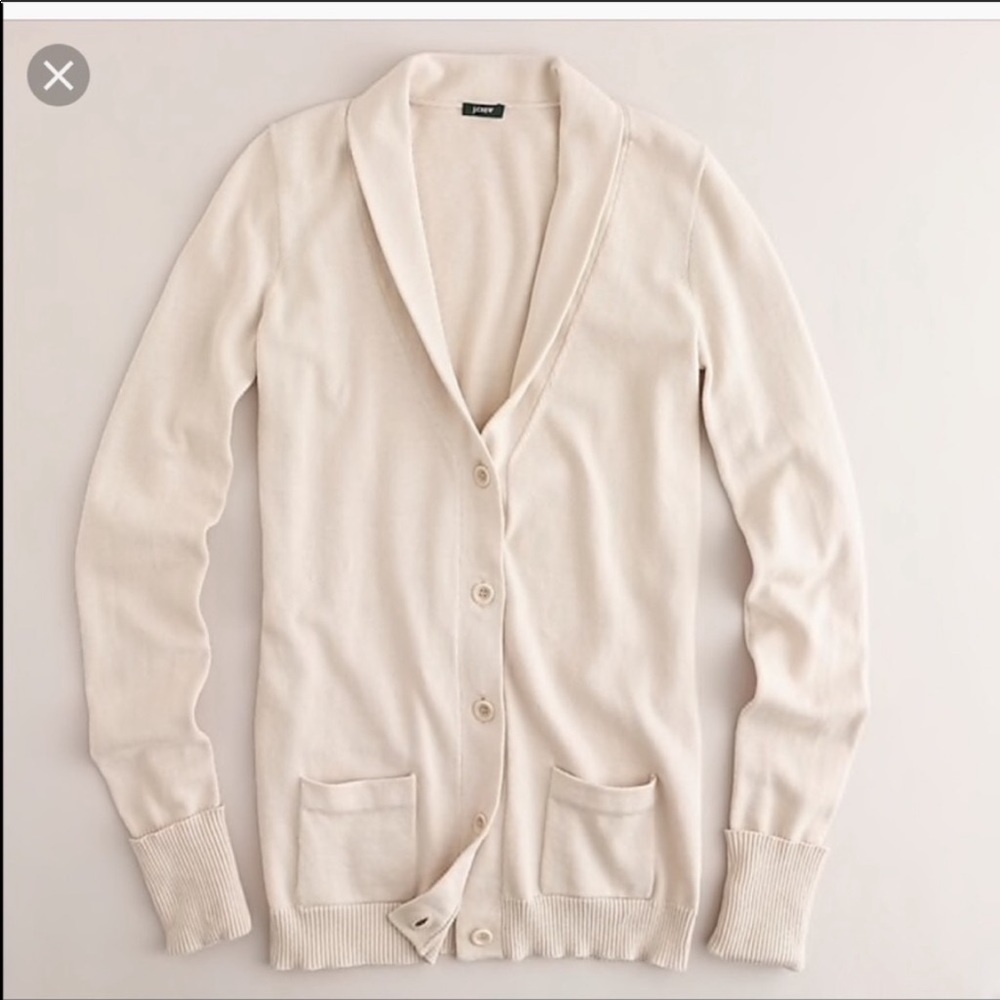 Women's Cream Cardigan Sweater